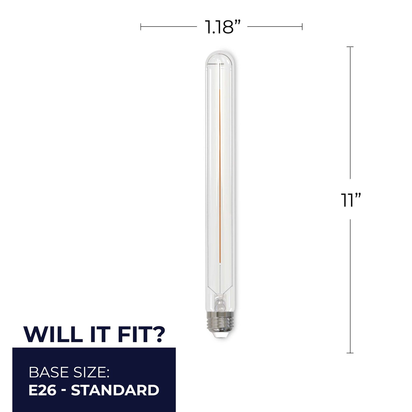 776946 - Dimmable Clear T9 11�� LED Light Bulb - 5 Watt - 3000K - 3 Pack