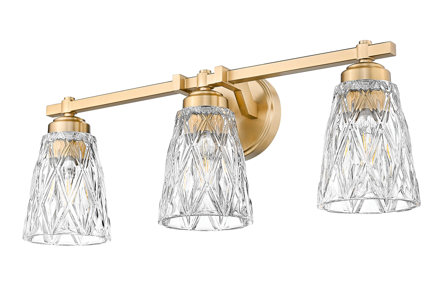 1960-3V-MGLD - Andree 3 Light 24" Vanity - Modern Gold