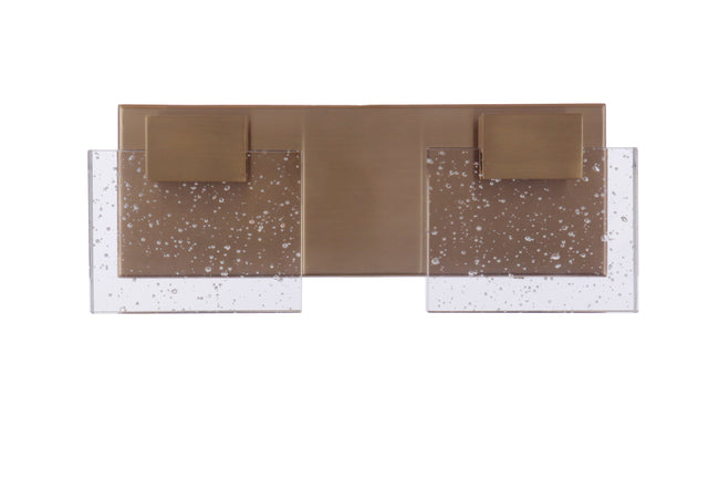15913SB-LED - Alamere 2 Light 13" Wide LED Vanity Light - Satin Brass