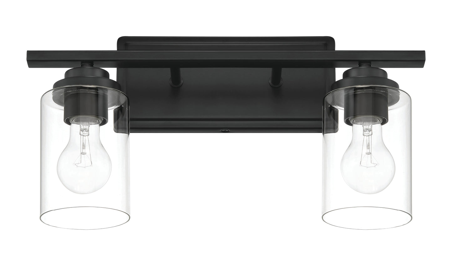 20417FB2 - Clark 2 Light 17" Wide Vanity Light - Flat Black