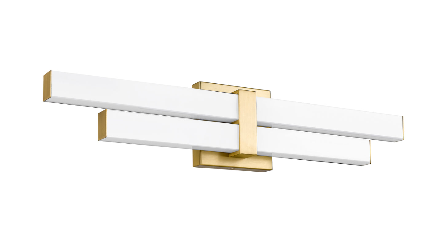 1008-25W-MGLD-LED - Zane 2 Light 25" Vanity - Modern Gold