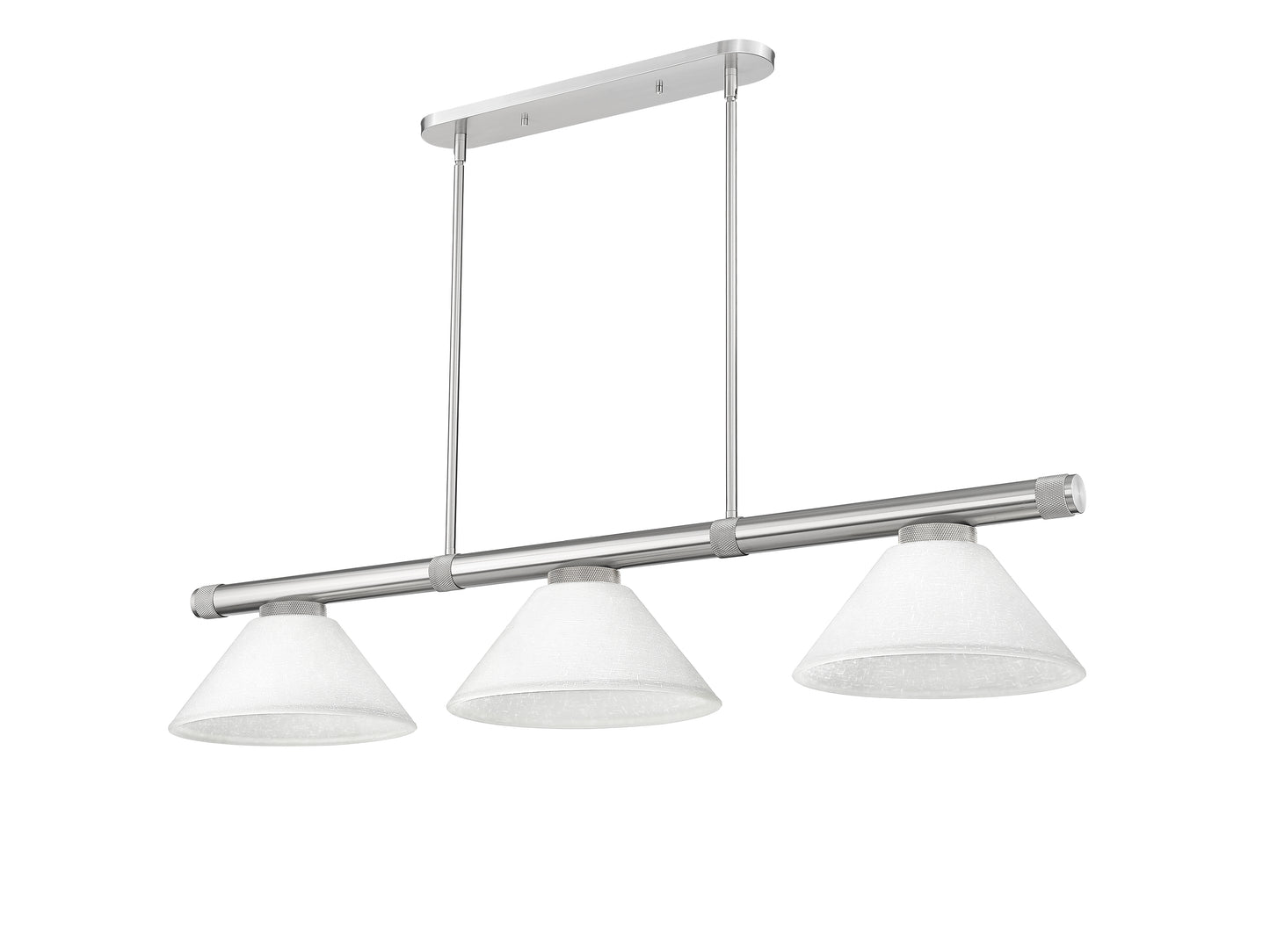 3050-3BN-AWL14 - Vanguard 3 Light 58" Billiard - Brushed Nickel