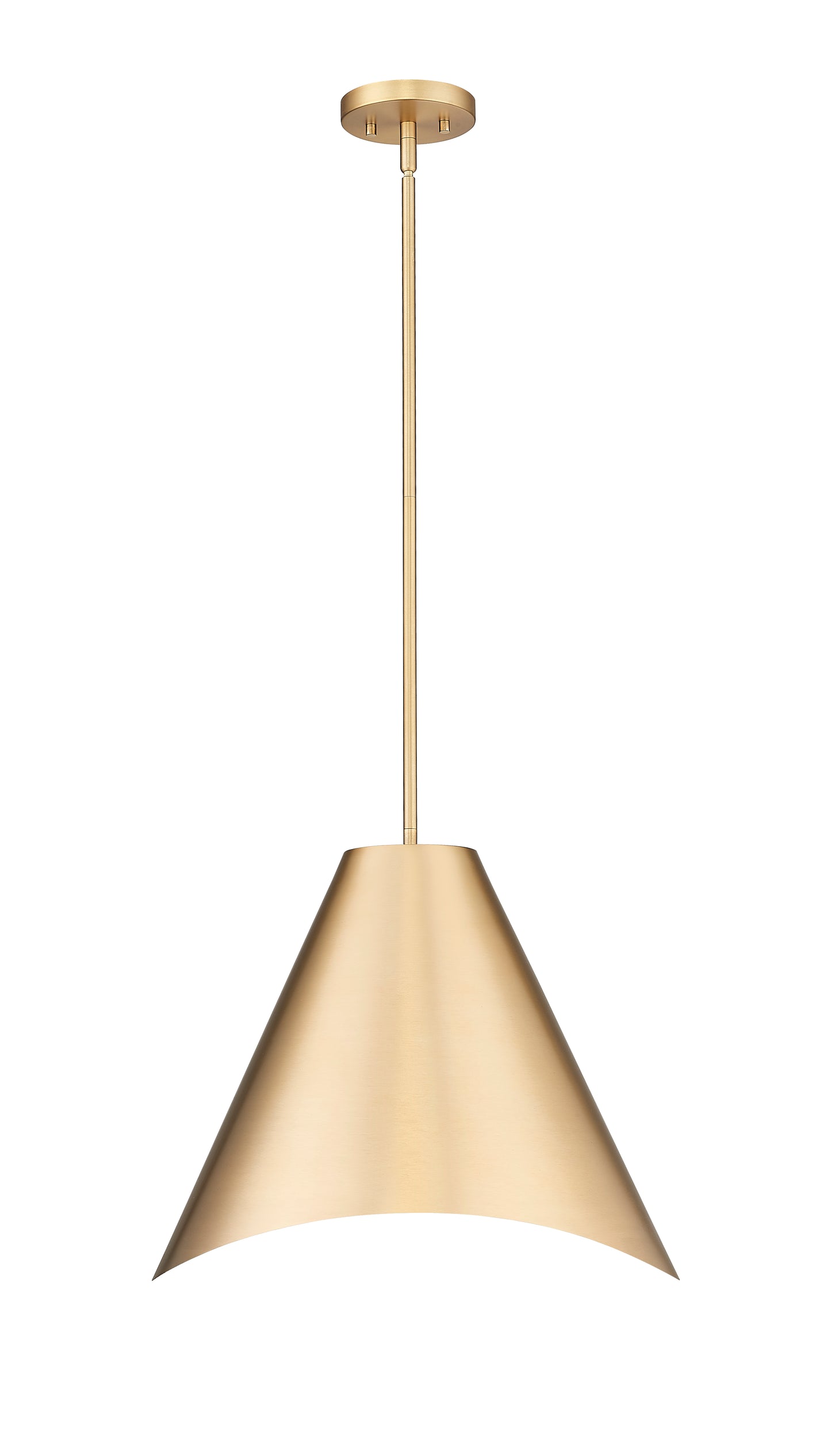 1952P18-MGLD - Aria 1 Light 18" Pendant - Modern Gold