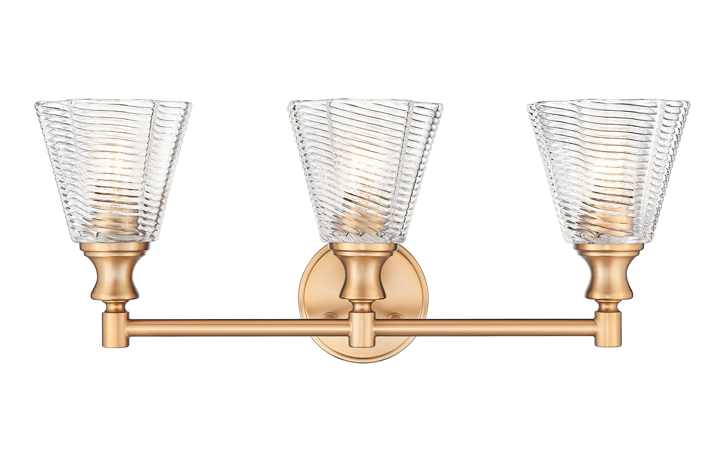 7704-3V-MGLD - Auden 3 Light 24" Vanity - Modern Gold