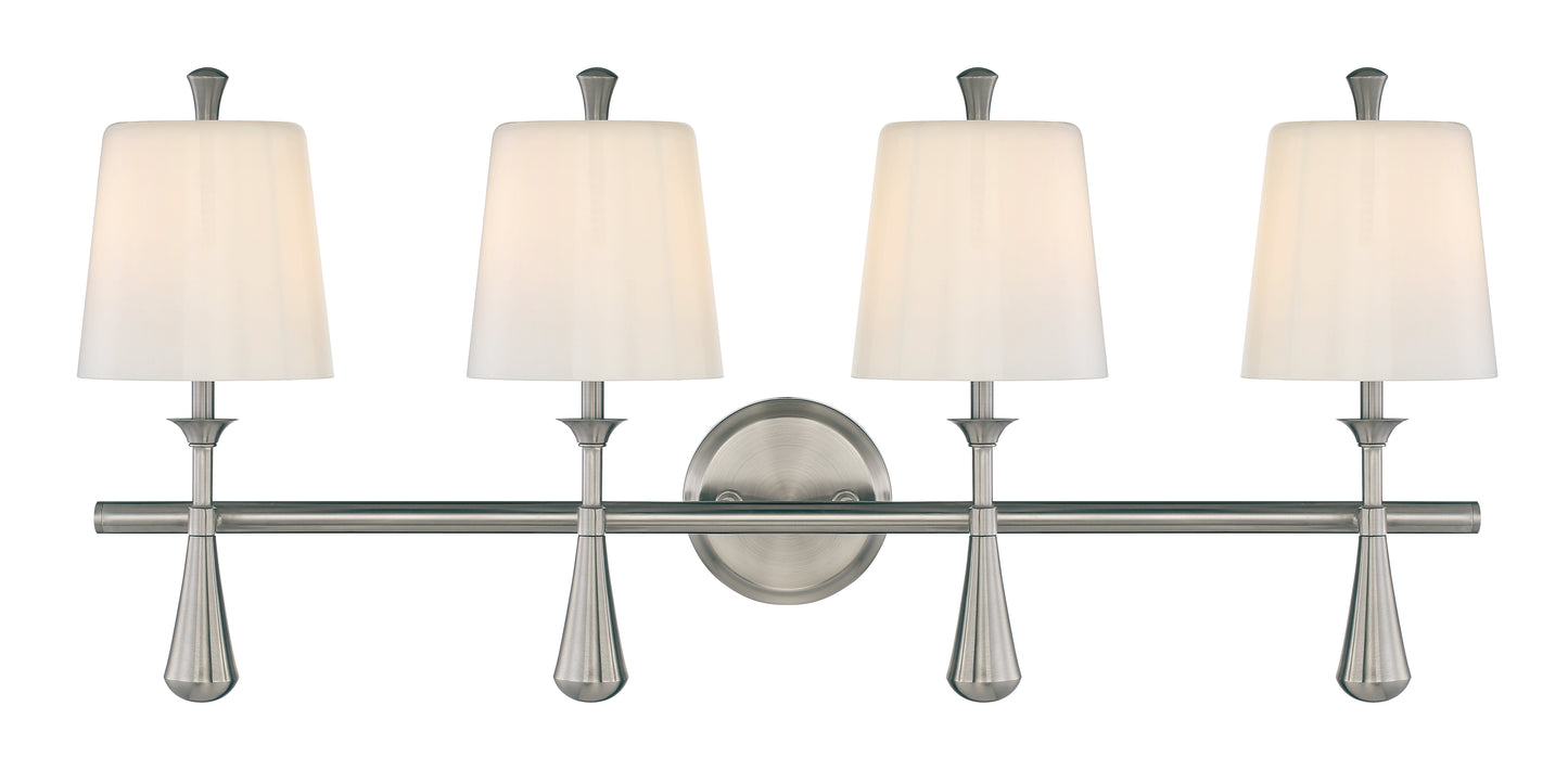 57404-BNK - Palmer 4 Light 32" Wide Vanity Light - Brushed Nickel