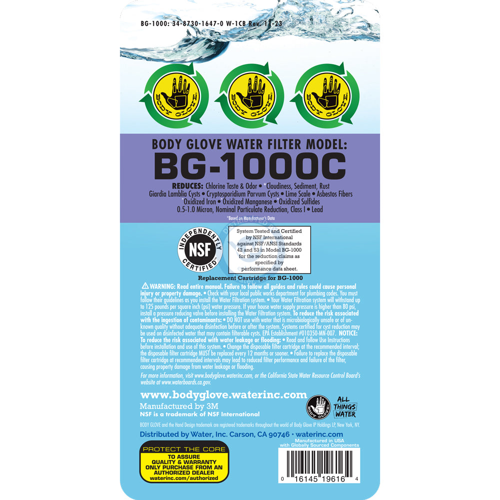 BG-1000C - Level 1 Replacement Filter Cartridge