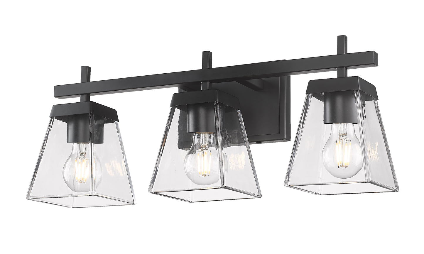 819-3V-MB - Lauren 3 Light 22" Vanity - Matte Black