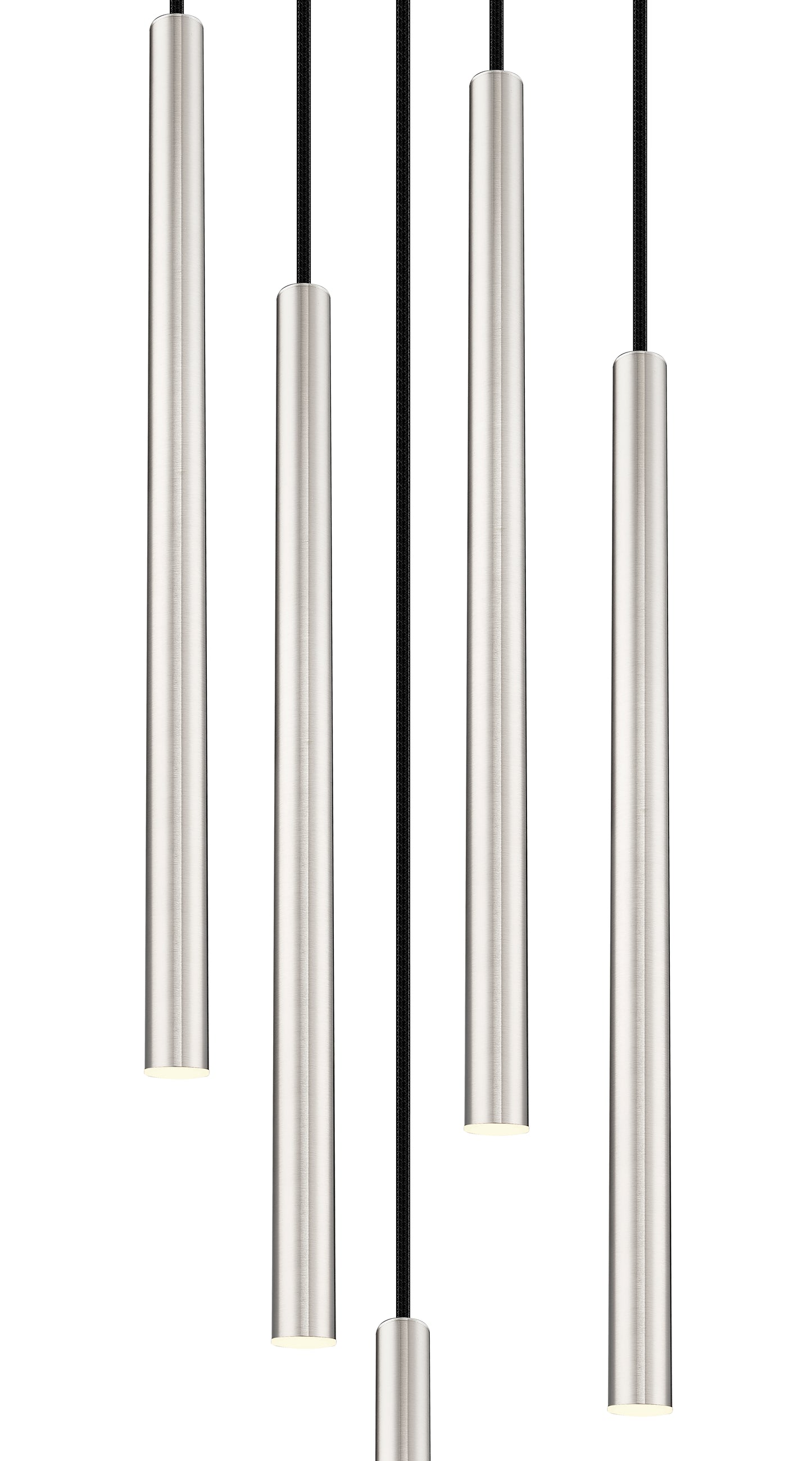 919MP24-5R-BN-LED - Forest 5 Light 12" Chandelier - Brushed Nickel