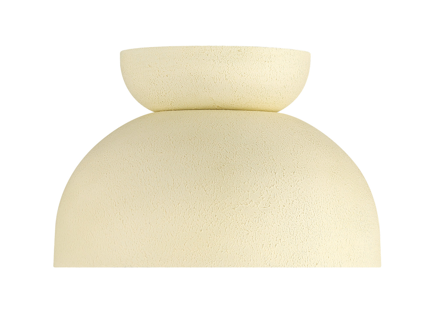 59181-CW - Ventura Dome 1 Light 10.5" Wide Flush Mount - Cottage White