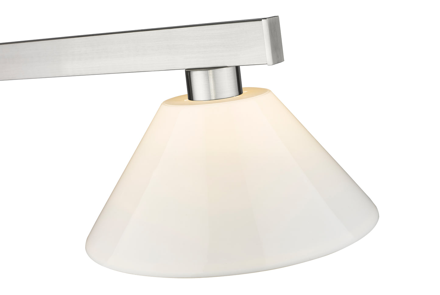 152BN-PWH - Cobalt 3 Light 46" Billiard - Brushed Nickel