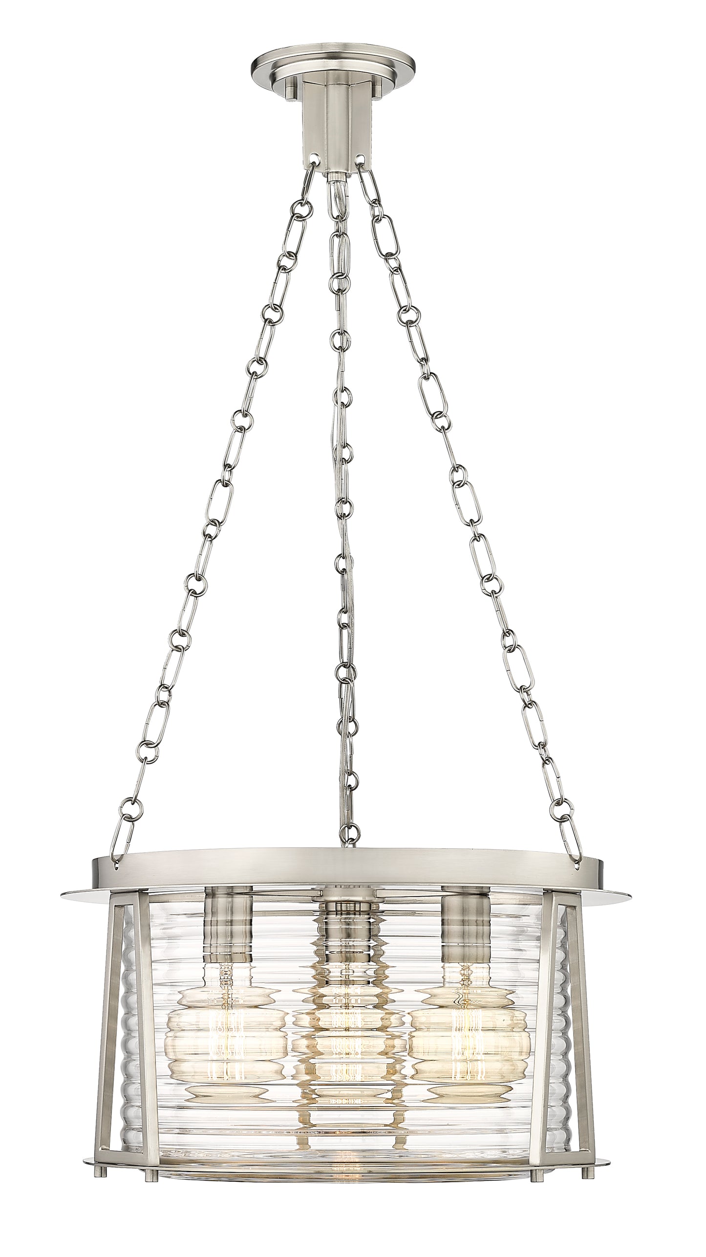7503P18-BN - Cape Harbor 3 Light 18" Pendant - Brushed Nickel