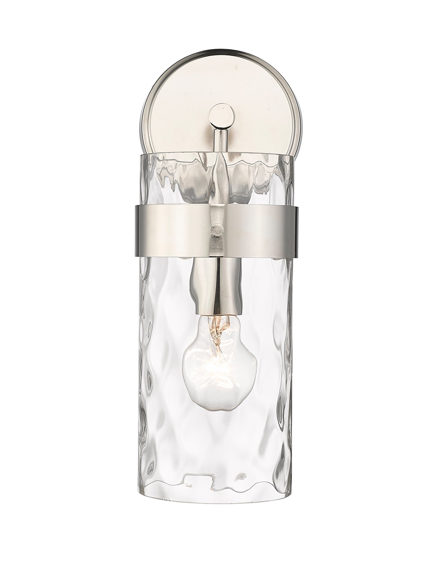 3035-1SS-PN - Fontaine 1 Light Wall 14" Sconce - Polished Nickel