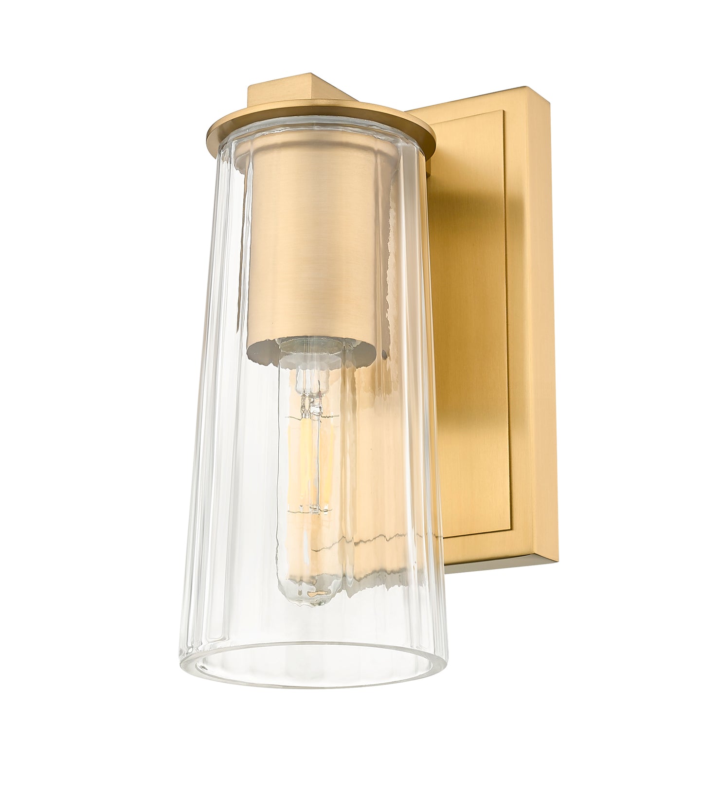 826-1S-MGLD - Titus 1 Light Wall 10" Sconce - Modern Gold