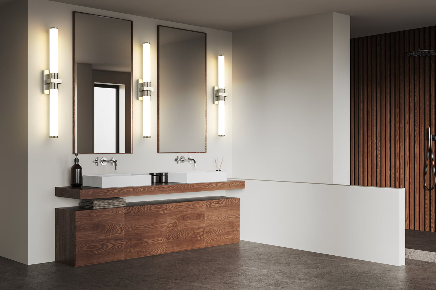 1019-32W-BN-LED - Idris 1 Light 32" Vanity - Brushed Nickel