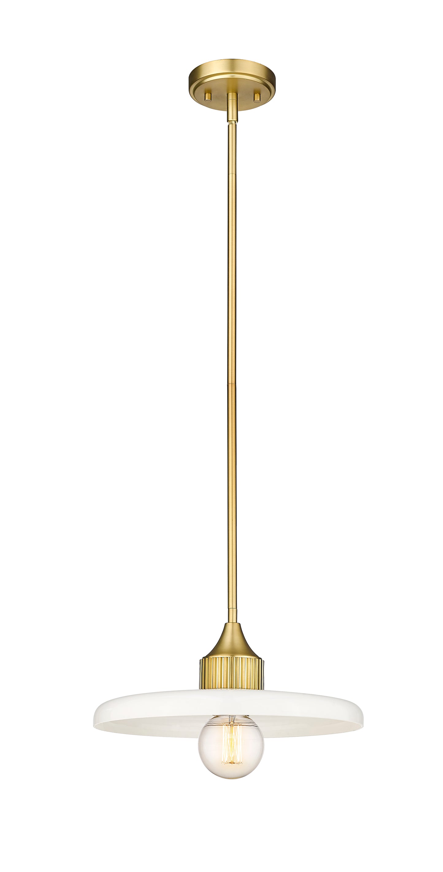 820P14-OBR - Paloma 1 Light 14" Pendant - Olde Brass