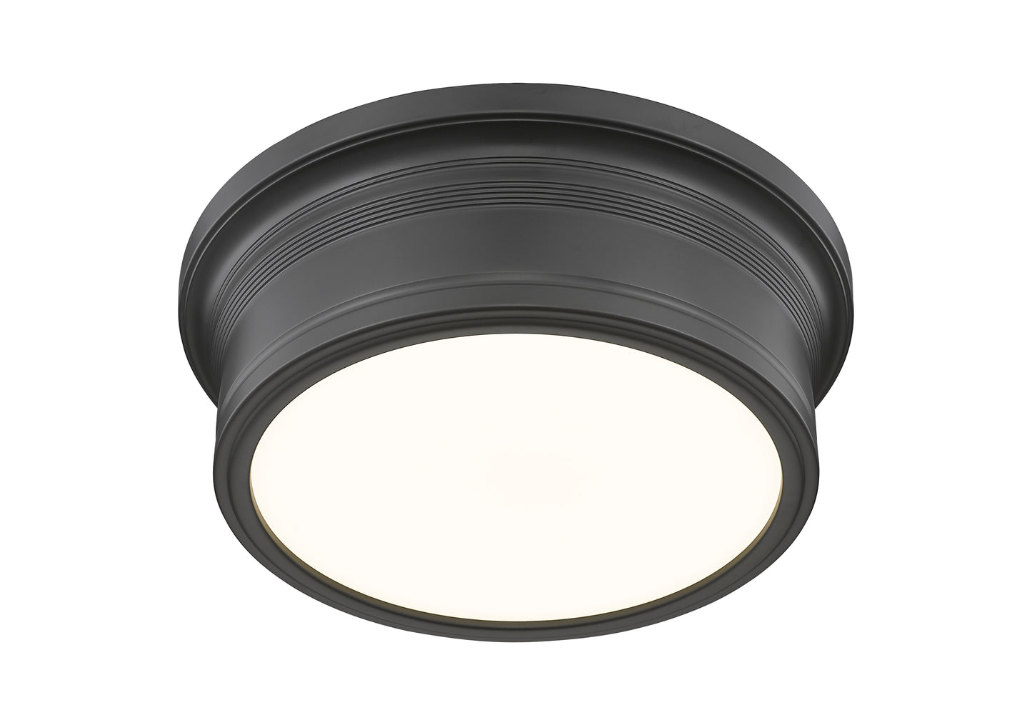7702F12-MB-LED - Bentley 1 Light Flush 12" Mount - Matte Black