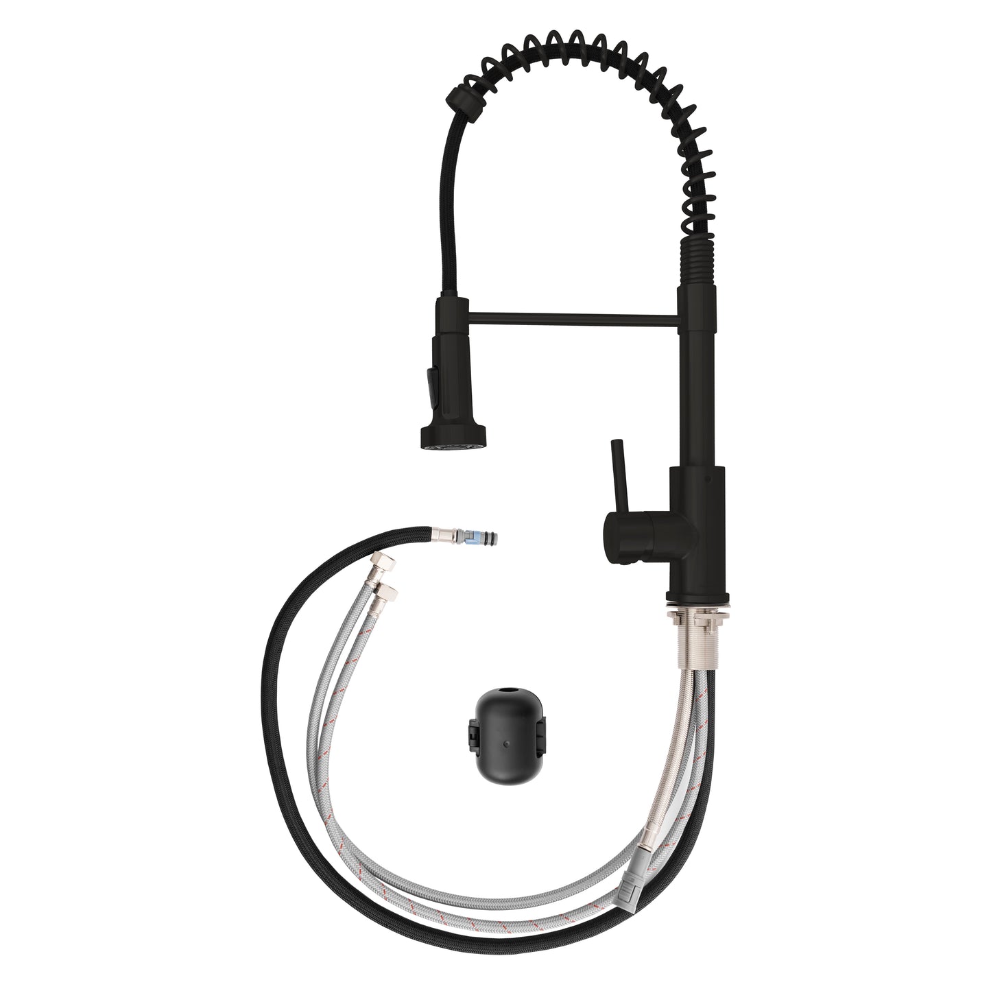 RBCN2-KF-MB - Rubicon Spring Style Pre-Rinse Kitchen Faucet - Matte Black