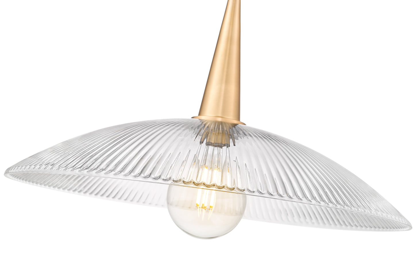 3051P24-MGLD - Lunelle 1 Light 24" Pendant - Modern Gold
