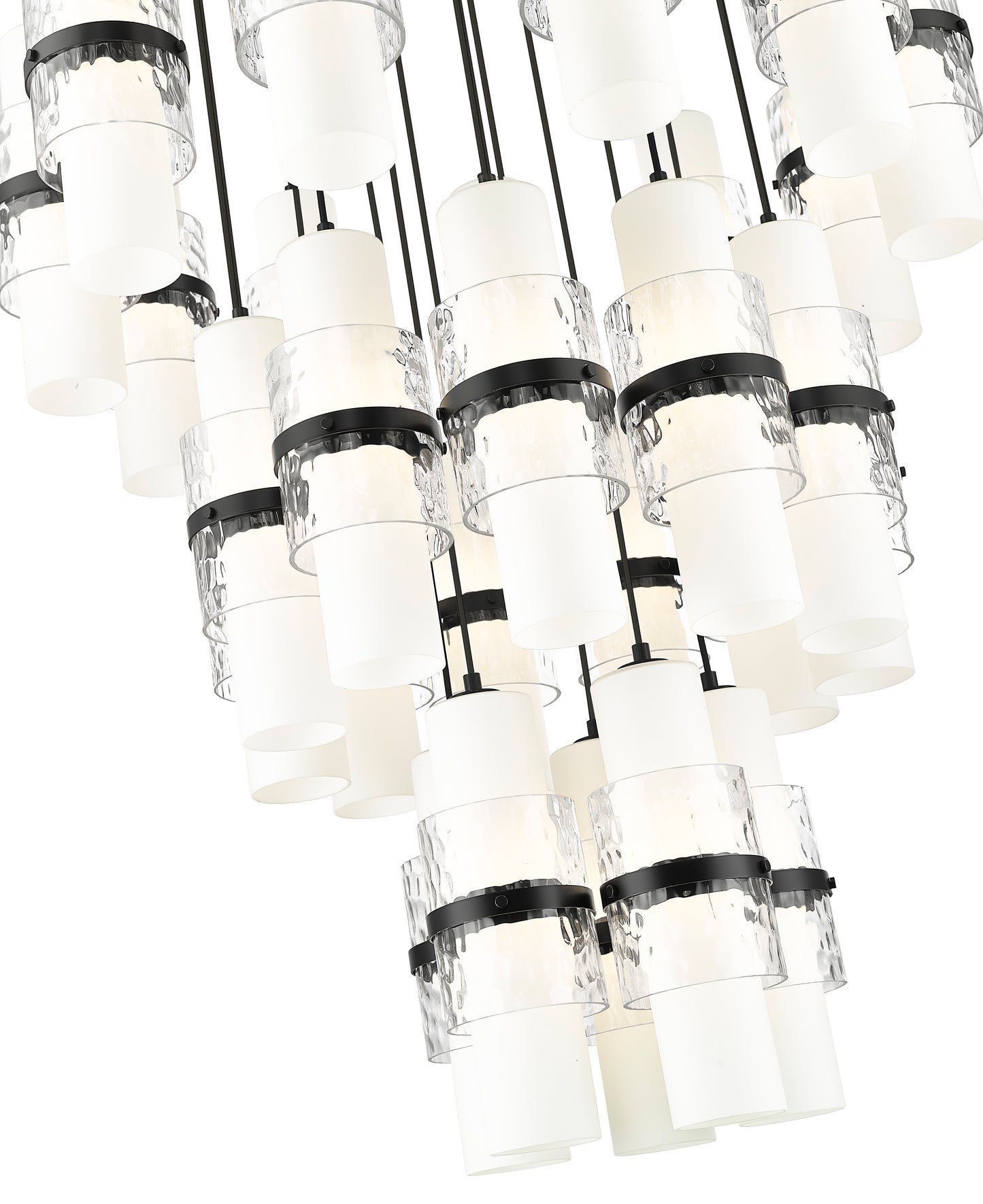 1946P-27R-MB - Cayden 27 Light 36" Chandelier - Matte Black