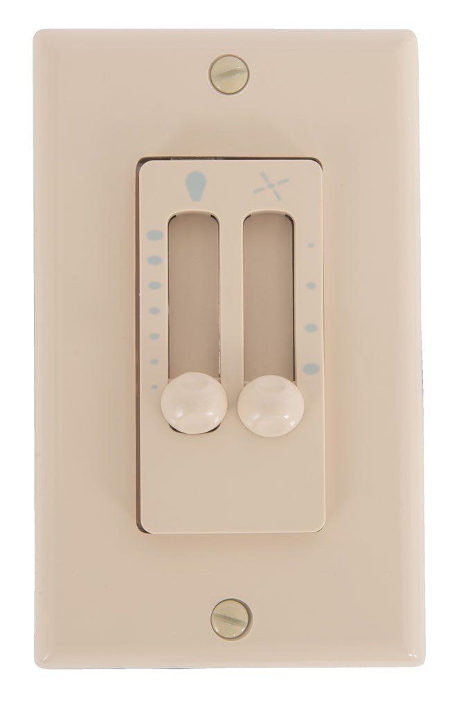 CM-7AL-LED - 4 Speed Fan/Full Range Light Control-LED - Almond