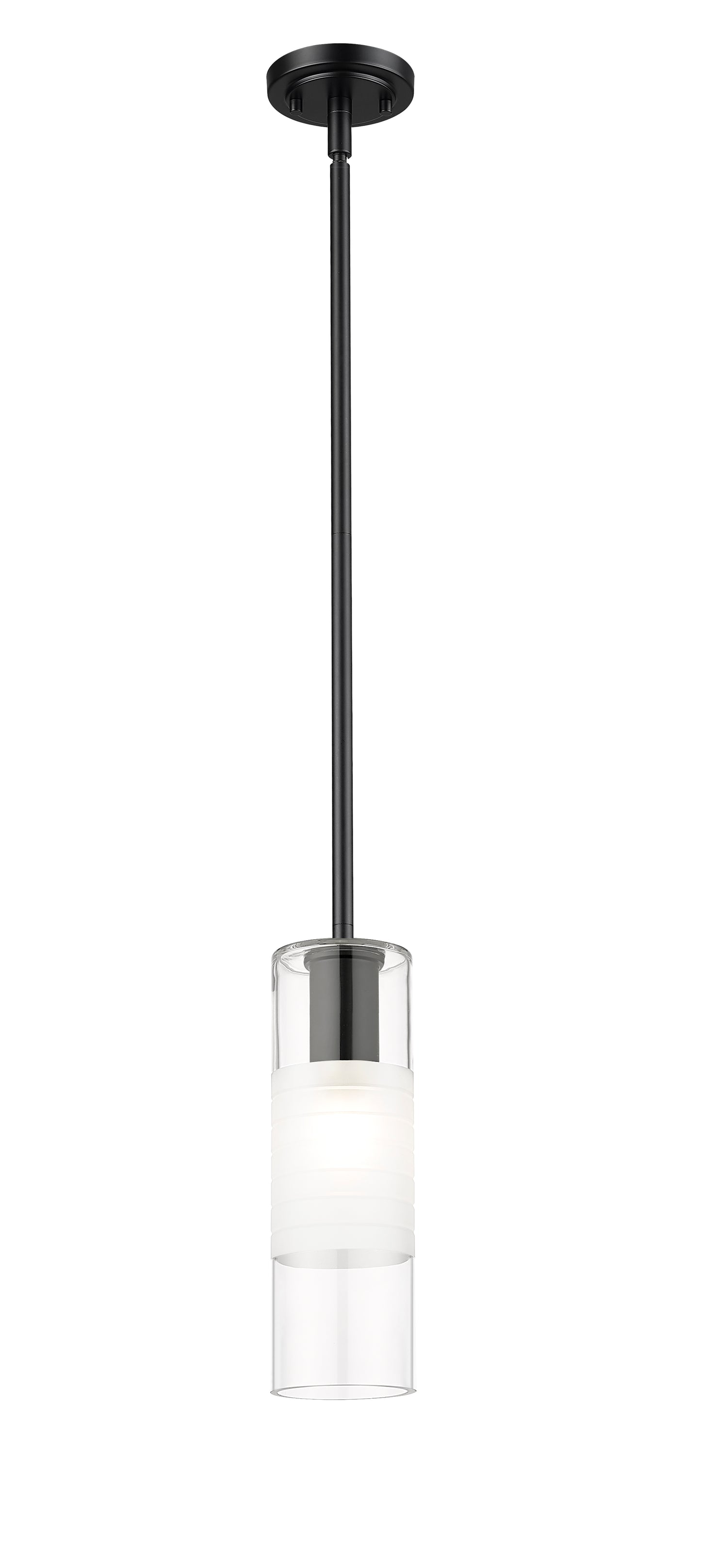 824P-ROD-MB - Alton 1 Light 5" Pendant - Matte Black