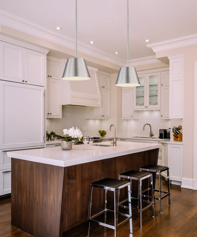 2307-18BN - Lilly 1 Light 18" Pendant - Brushed Nickel
