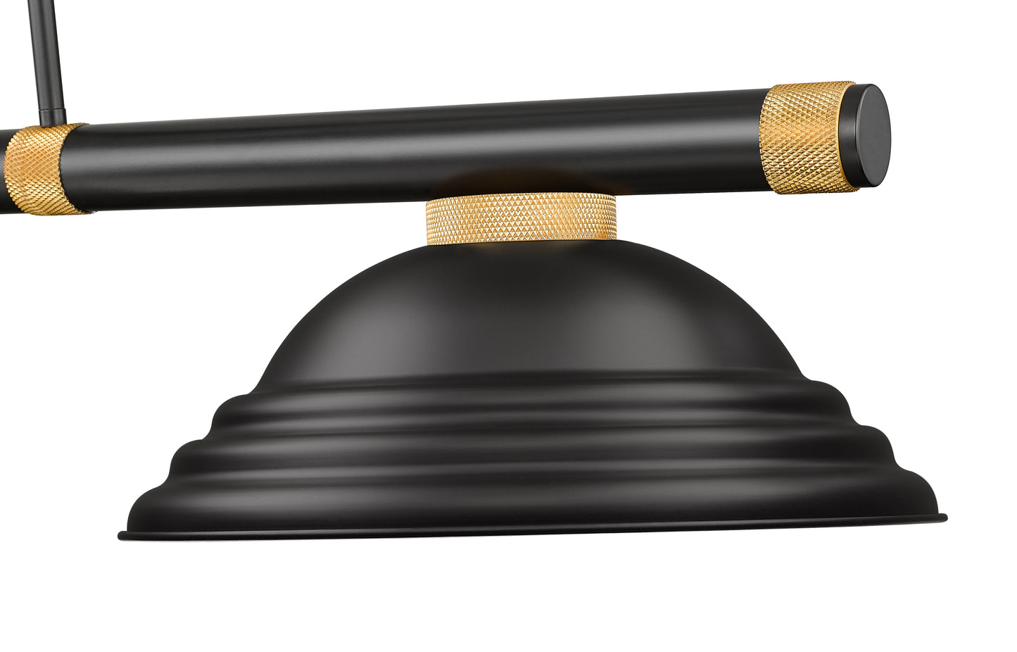 3050-3MB-RB-SMB - Vanguard 3 Light 59" Billiard - Matte Black / Rubbed Brass