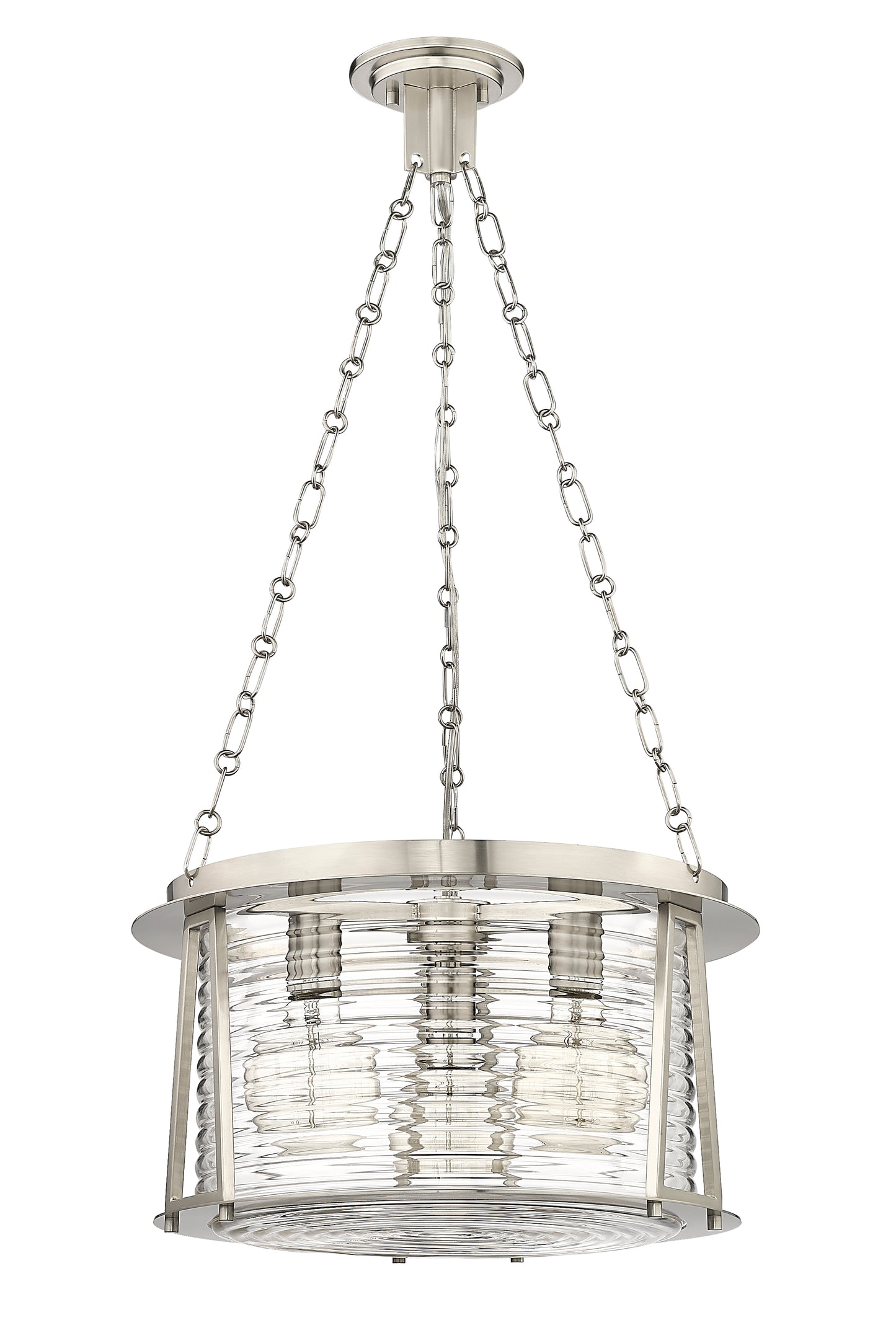 7503P18-BN - Cape Harbor 3 Light 18" Pendant - Brushed Nickel