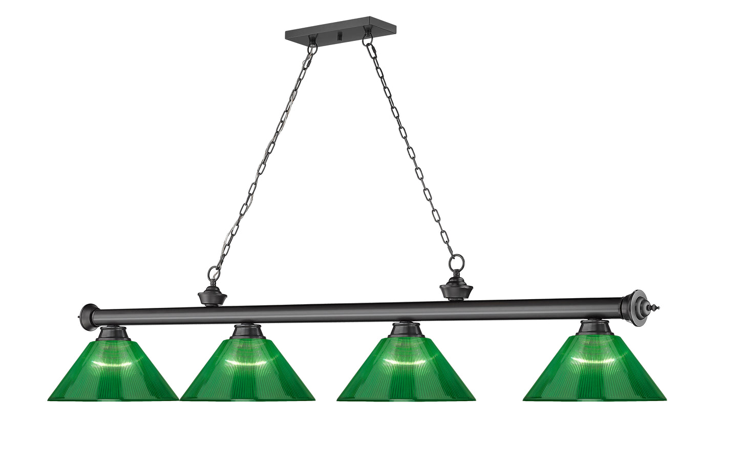 2306-4BP-ARG - Cordon 4 Light 81" Billiard - Bronze Plate