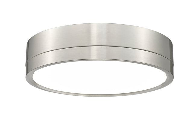 1006F12-BN-LED - Algar 1 Light Flush 12" Mount - Brushed Nickel