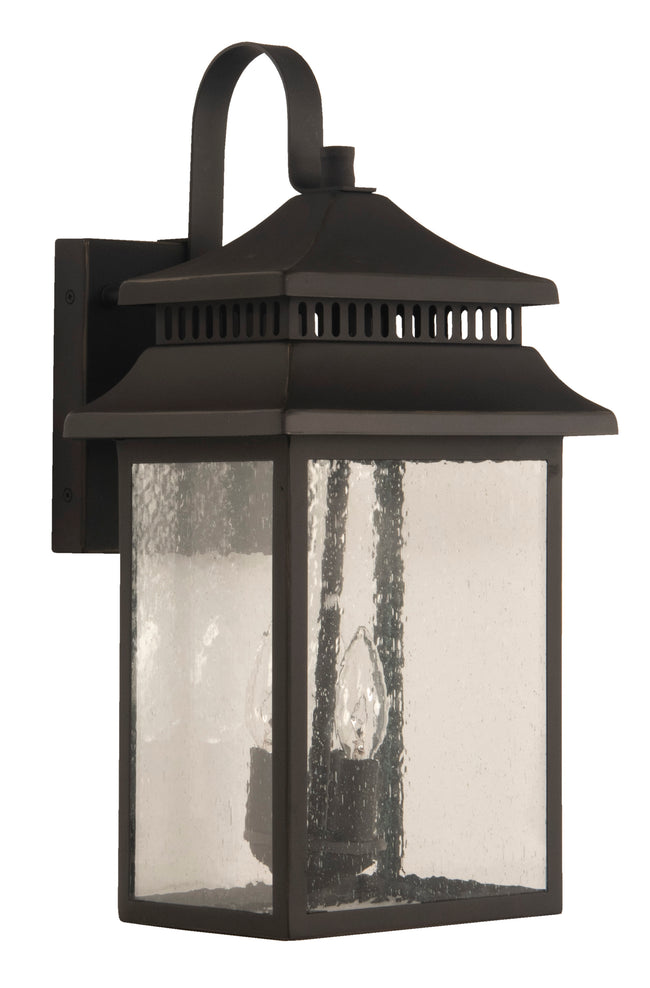 ZA3124-DBG - Crossbend 3 Light 20" High Outdoor Wall Lantern - Dark Bronze Gilded