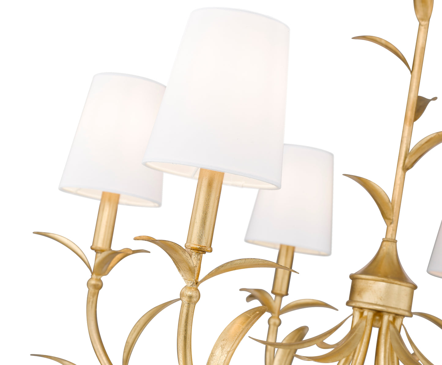 830-31GLF - Aslin 6 Light 31" Chandelier - Gold Leaf