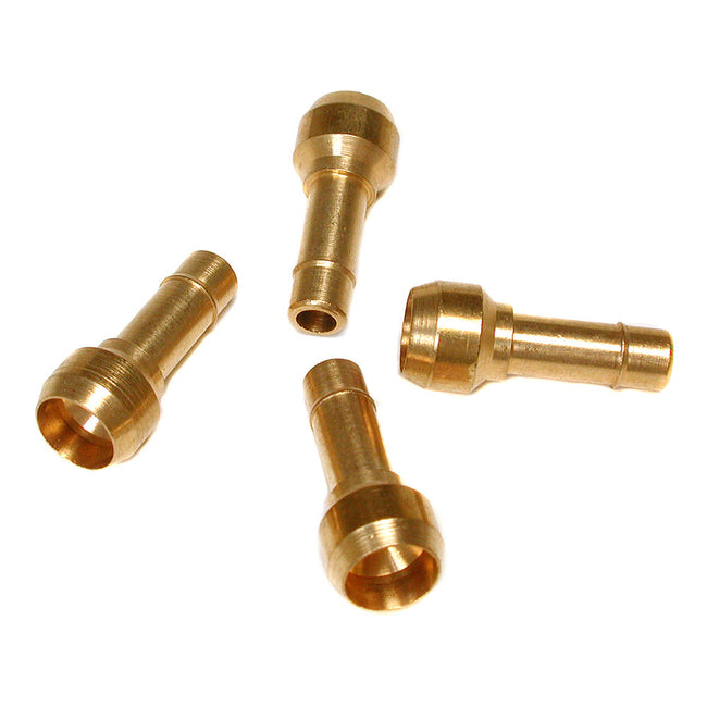 9504 - 1/4" Brass Poly Barbed Adapter