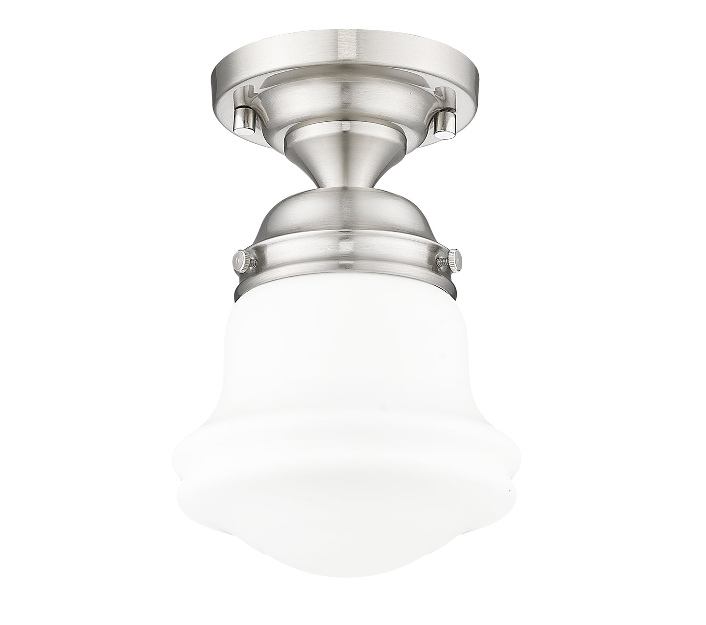 735F1-BN - Vaughn 1 Light Flush 6" Mount - Brushed Nickel