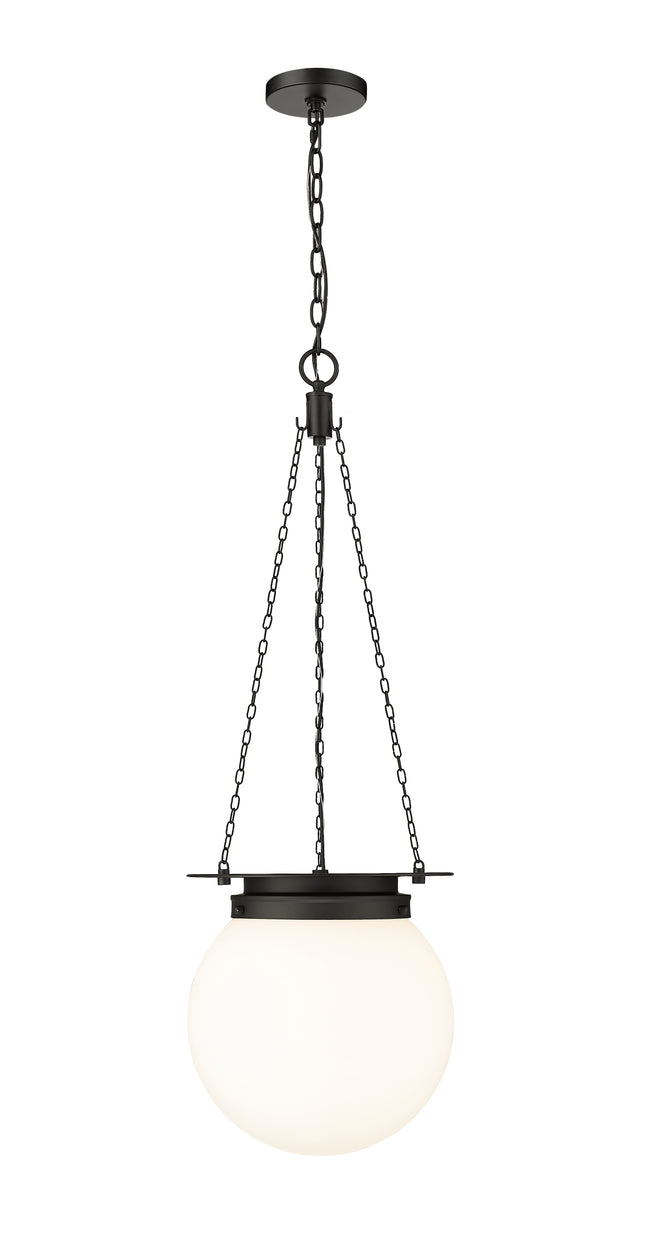 7505P13-MB - Calhoun 1 Light 13" Pendant - Matte black
