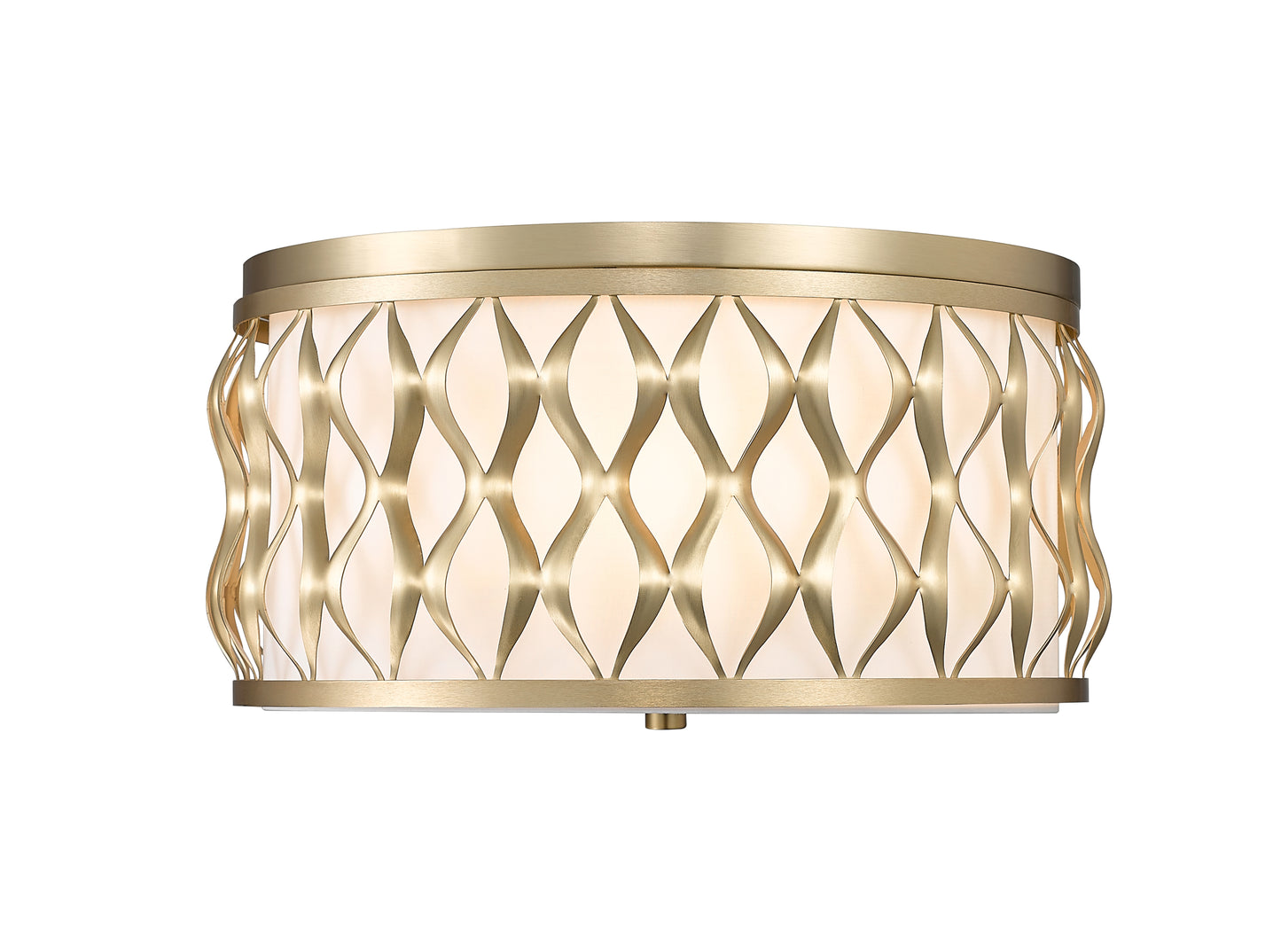 1948F16-MGLD - Harden 4 Light Flush 16" mount - Modern Gold