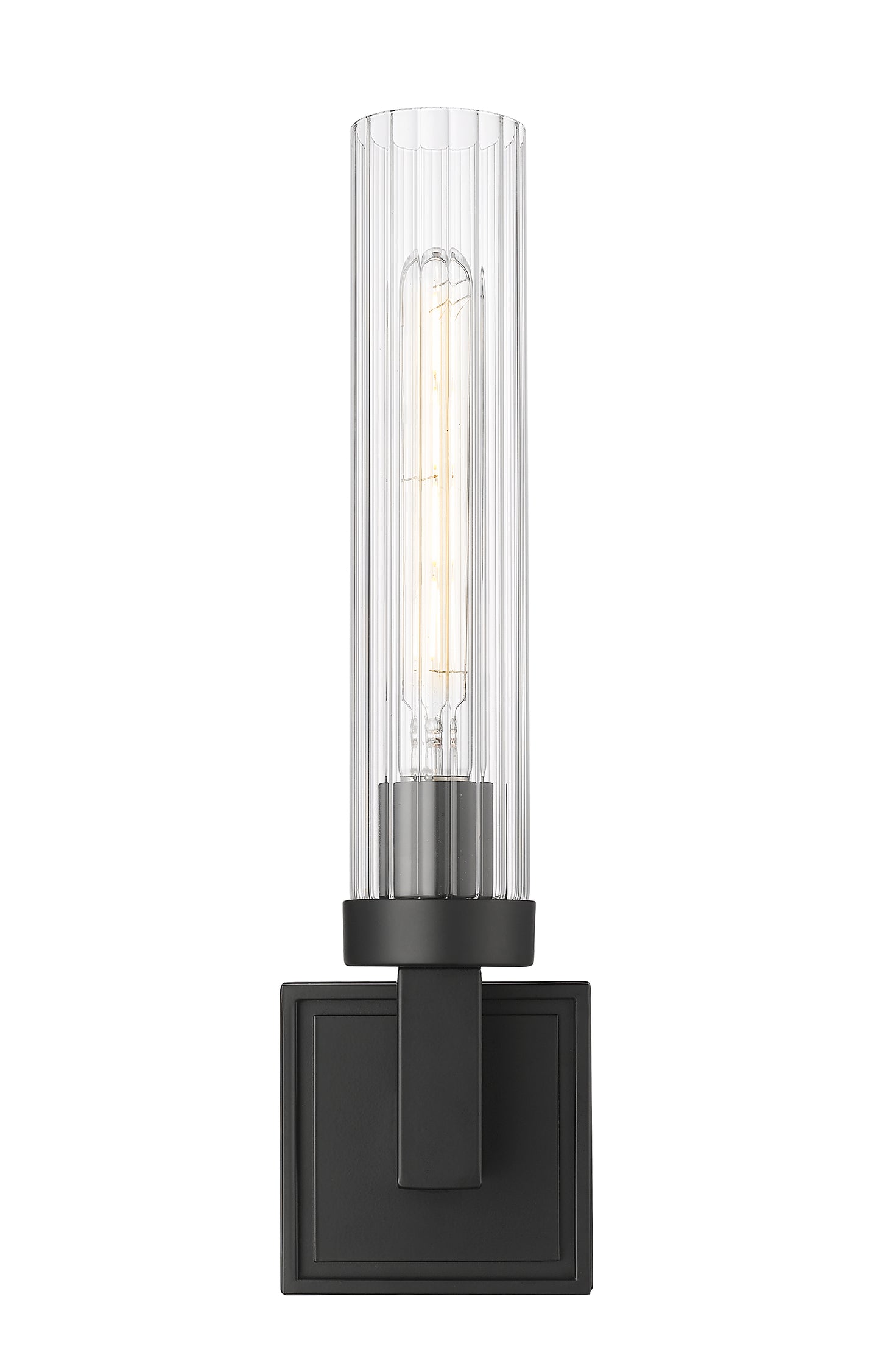 740-1S-MB - Beau 1 Light Wall 17" Sconce - Matte Black