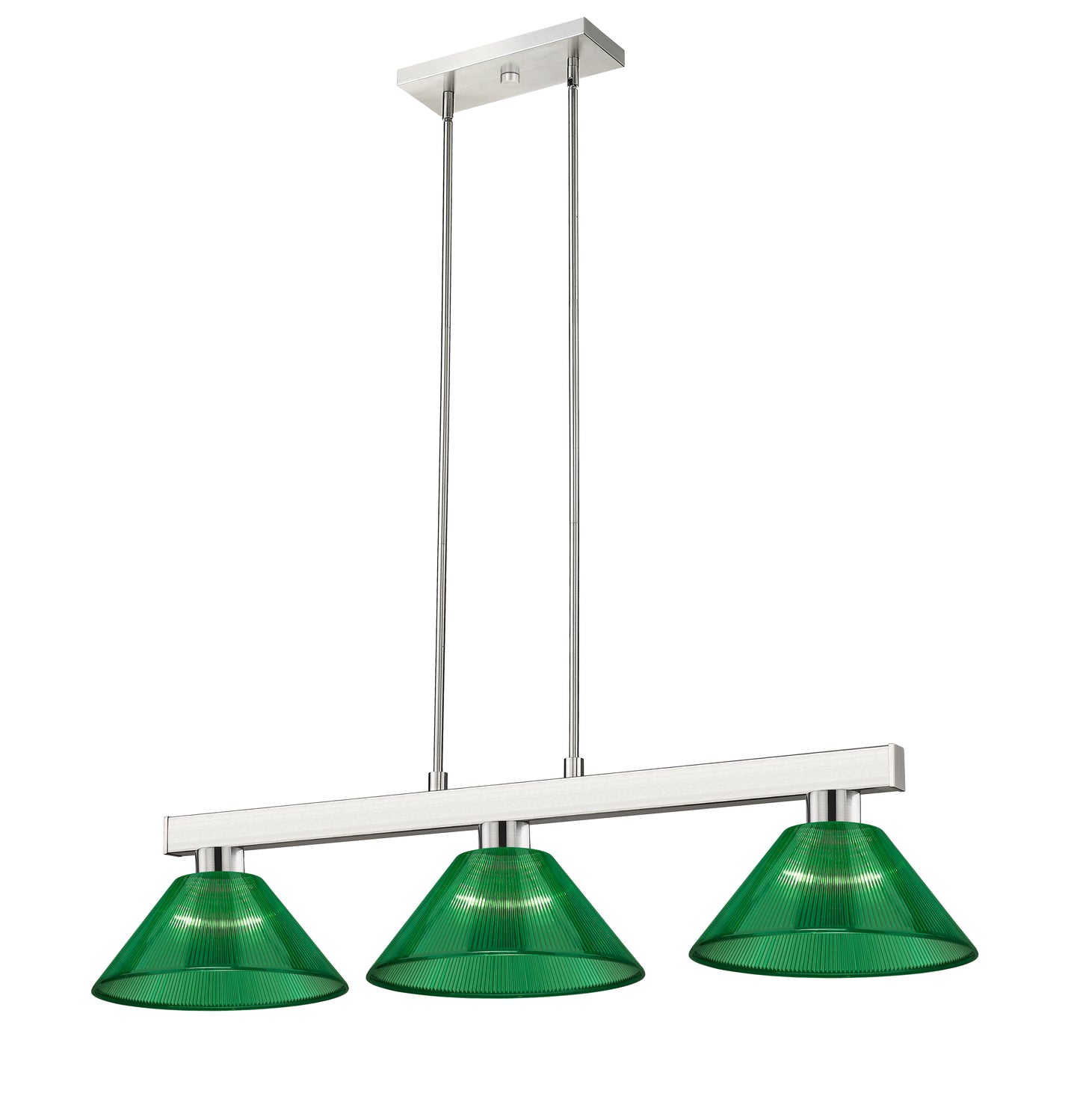 152BN-ARG - Cobalt 3 Light 46" Billiard - Brushed Nickel