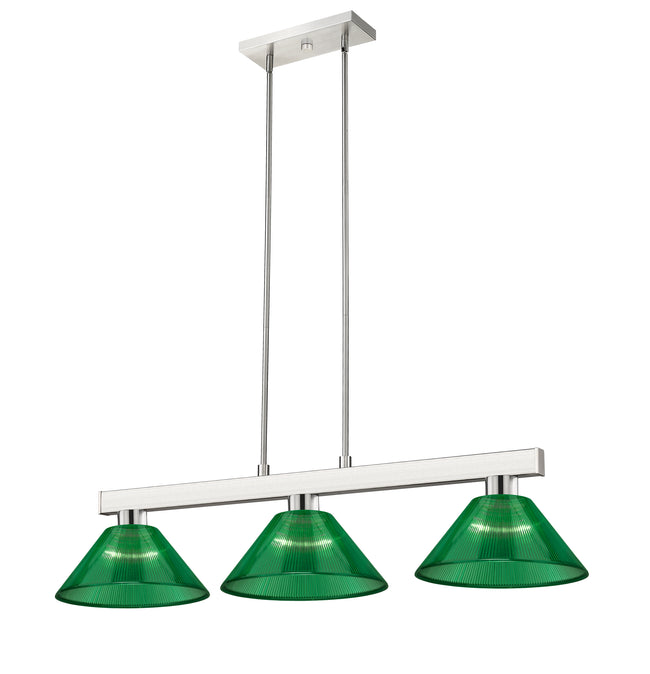152BN-ARG - Cobalt 3 Light 46" Billiard - Brushed Nickel