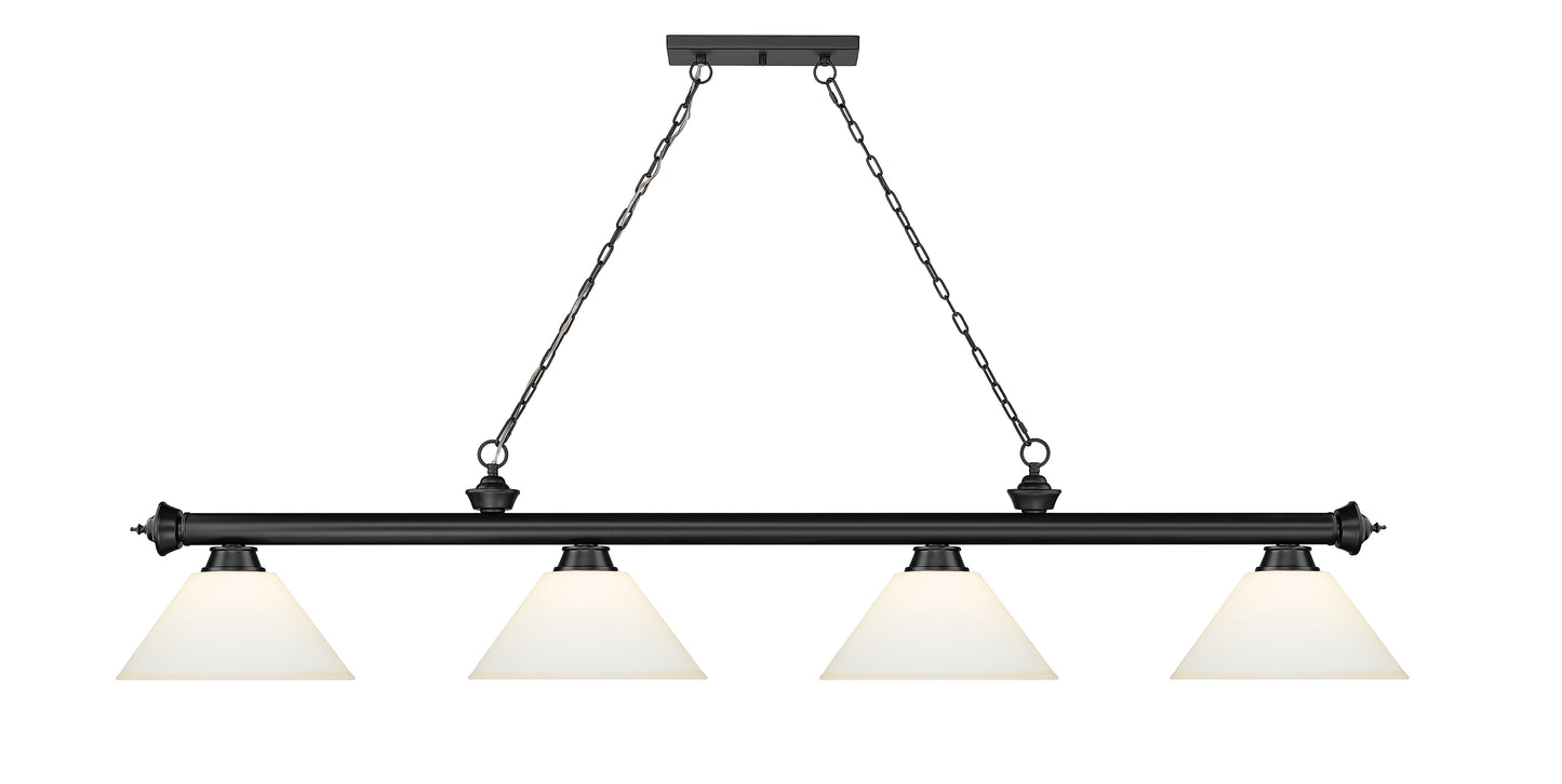 2306-4MB-AMO14 - Cordon 4 Light 81" Billiard - Matte Black