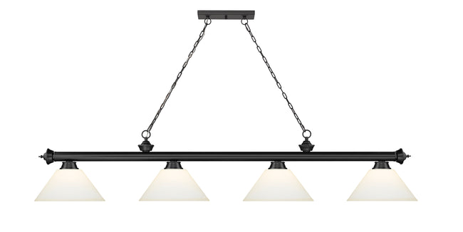 2306-4MB-AMO14 - Cordon 4 Light 81" Billiard - Matte Black