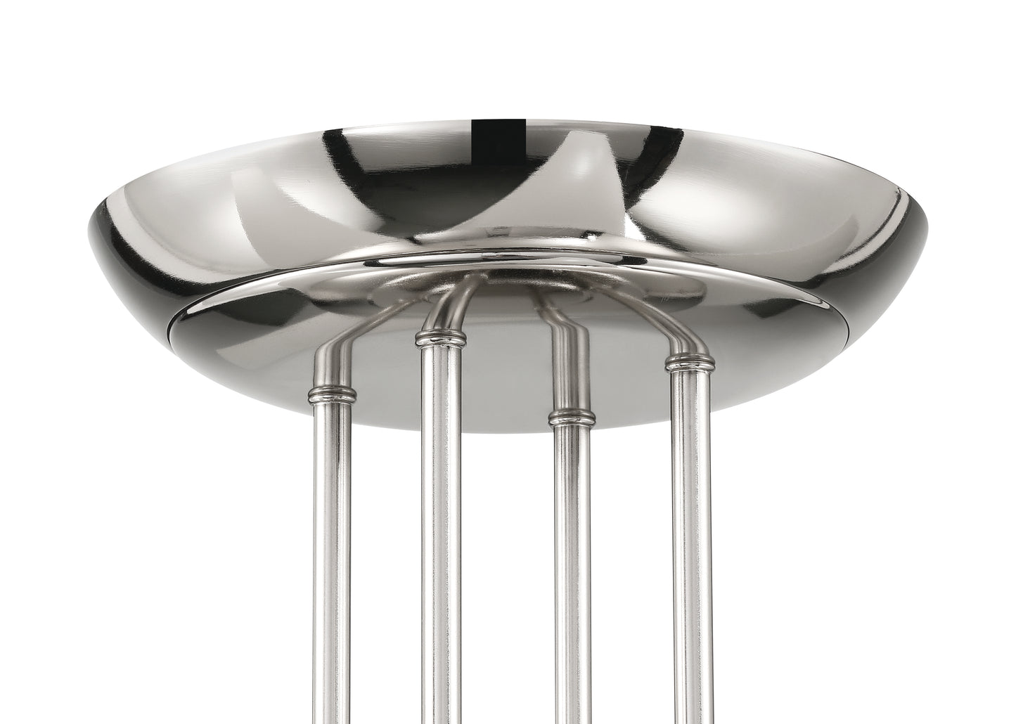 CAM54WPLN4 - Cam 54" 4 Blade Ceiling Fan with Light Kit - White / Polished Nickel