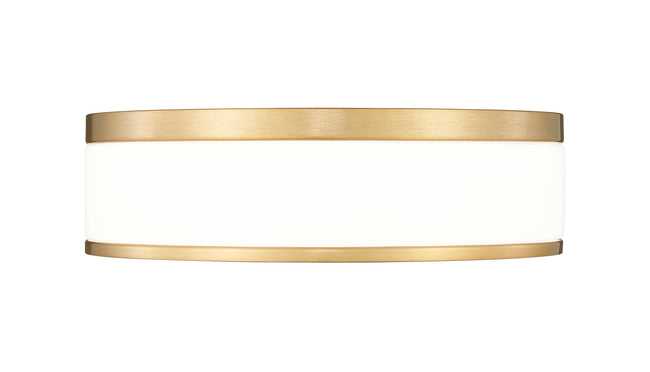 1012F12-MGLD-LED - Ballord 1 Light Flush 12" Mount - Modern Gold