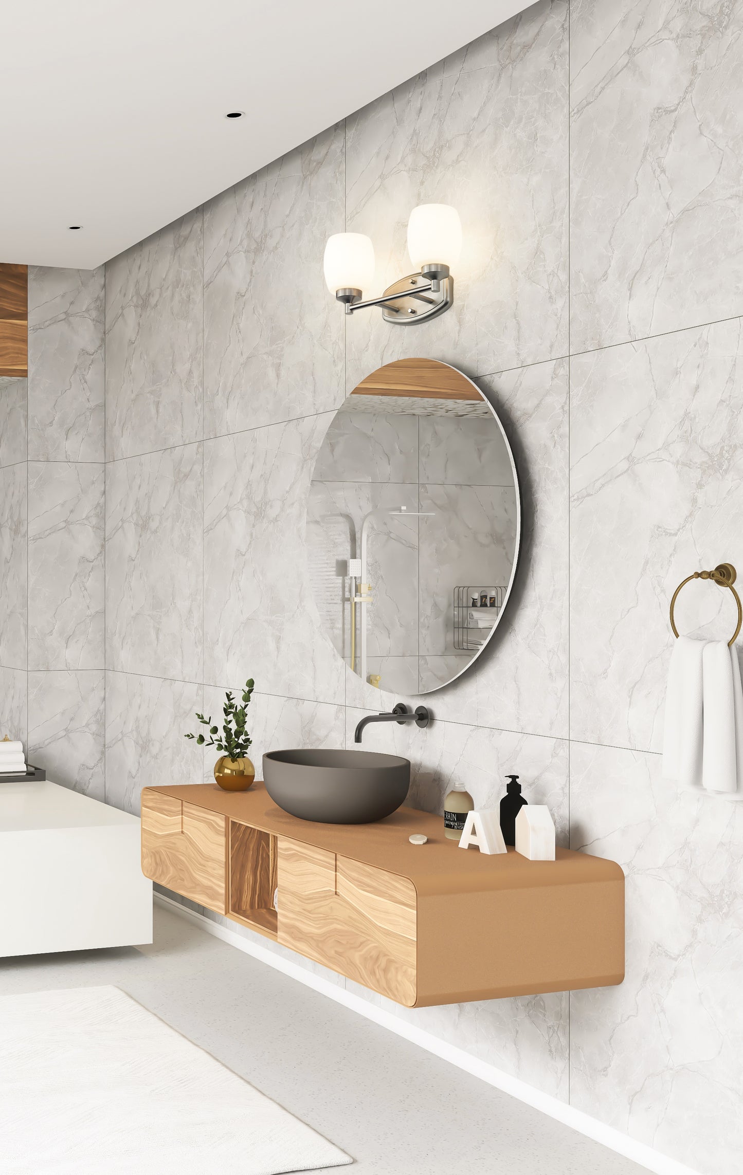 745-2V-BN - Kendrick 2 Light 14" Vanity - Brushed Nickel