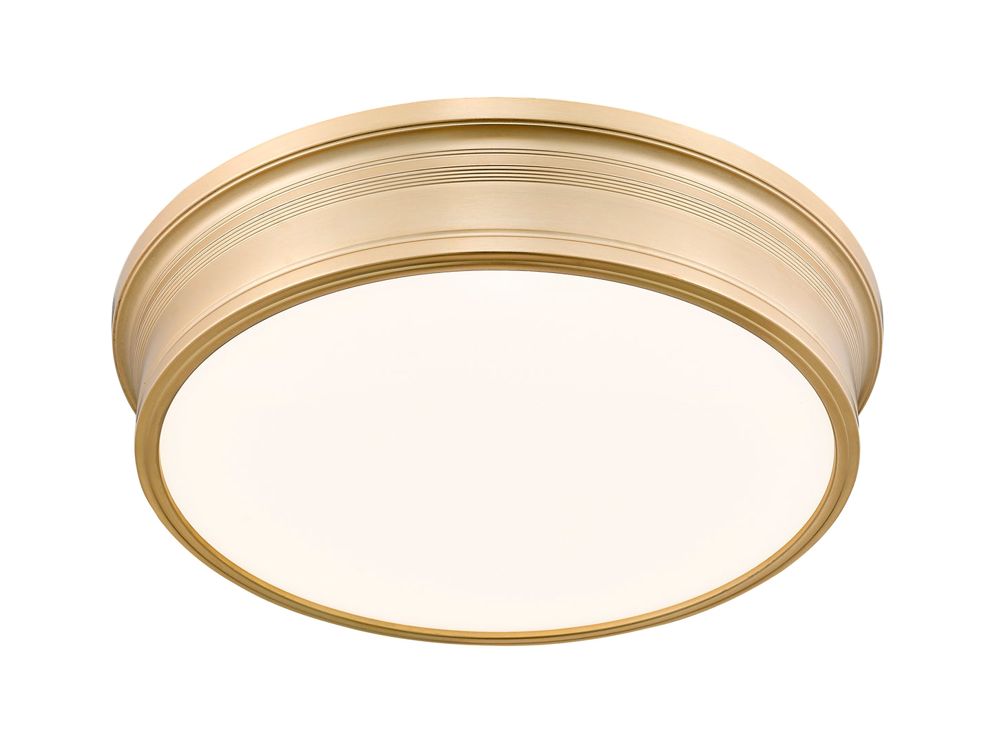 7702F20-MGLD-LED - Bentley 1 Light Flush 20" Mount - Modern Gold