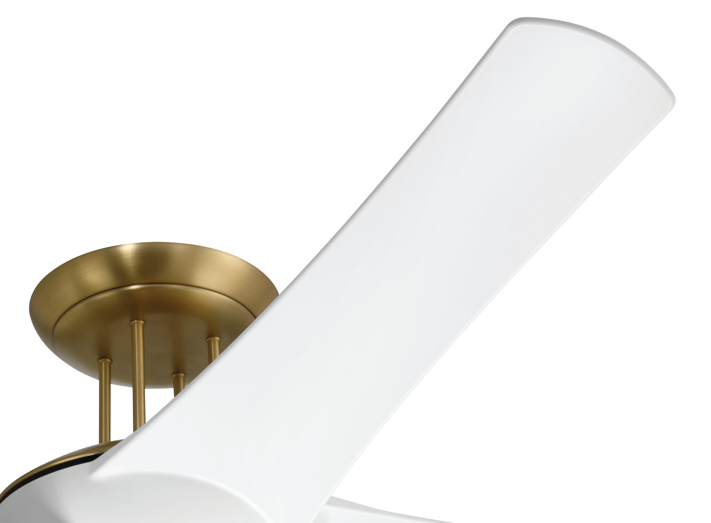 CAM54WSB4 - Cam 54" 4 Blade Ceiling Fan with Light Kit - White / Satin Brass