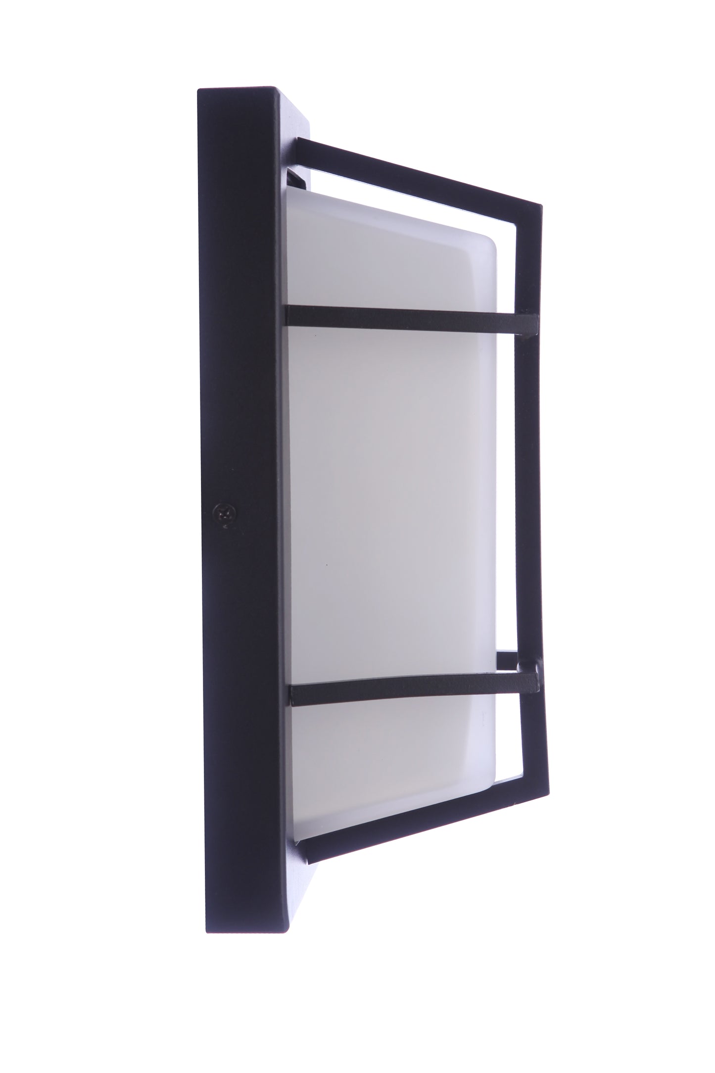 ZA6102-TB - Bulkhead Rectangular 1 Light 10" High Outdoor Wall/Ceiling Mount - Textured Black