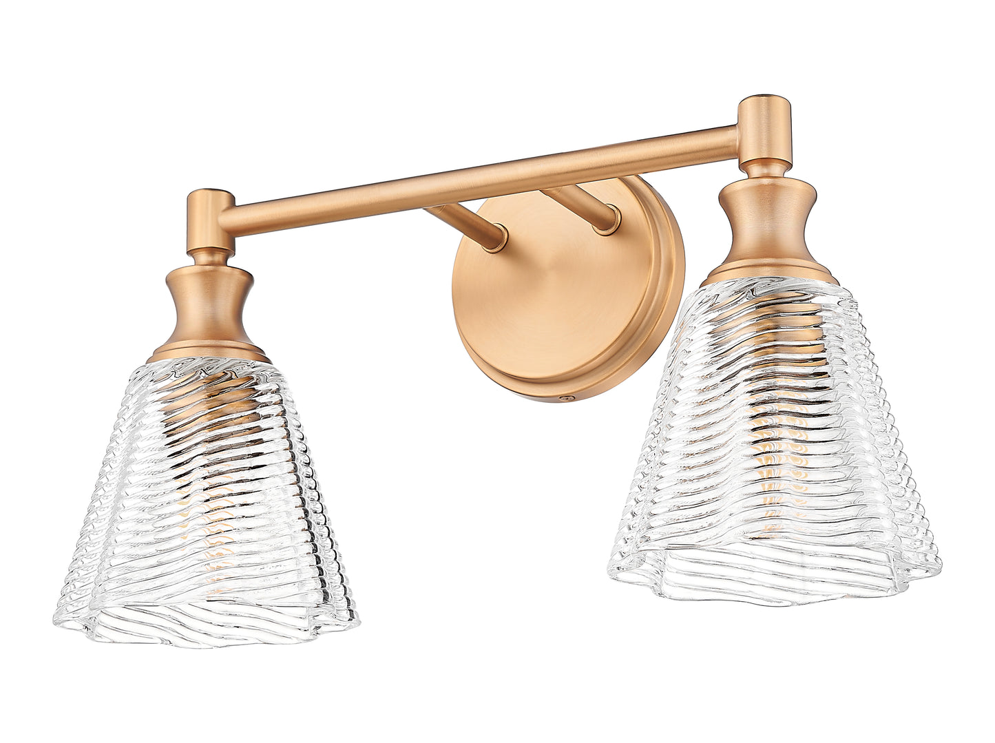 7704-2V-MGLD - Auden 2 Light 18" Vanity - Modern Gold