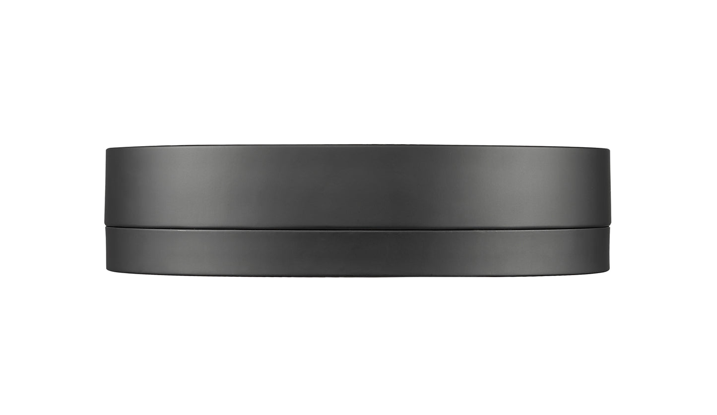 1006F12-MB-LED - Algar 1 Light Flush 12" Mount - Matte Black