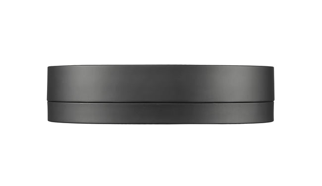1006F12-MB-LED - Algar 1 Light Flush 12" Mount - Matte Black